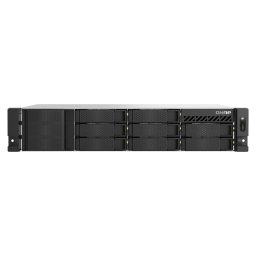 QNAP TS-855eU-RP-8G (8 magos 2,8 GHz, 8 GB RAM, 8x SATA, 2x 2,5 GbE, 2x M.2 NVMe, 2x PCIe, kis mélység)