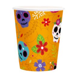 Mexikói halloween pohár, 6db/cs, 220 ml