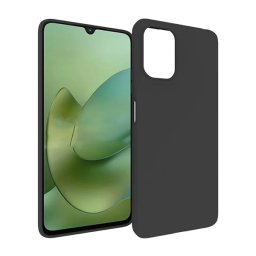 Szilikon telefonvédő (matt) FEKETE Motorola Moto G06 (XT2535), Moto G06 Power (XT2535-13)