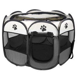 Szürke kisállat kennel kutya/macska számára 74x74x43cm