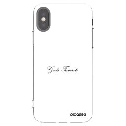 Átlátszó szilikon tok az alábbi mobiltelefonokra Apple iPhone X/XS - Gods Favorite