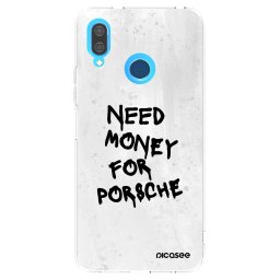 Átlátszó szilikon tok az alábbi mobiltelefonokra Huawei P20 Lite - White Dollar
