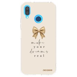 Átlátszó szilikon tok az alábbi mobiltelefonokra Huawei P20 Lite - Golden Dream