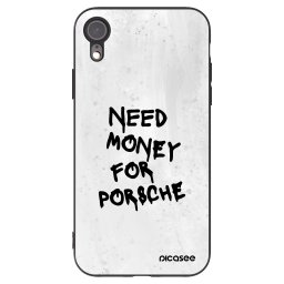 Fekete szilikon tok az alábbi mobiltelefonokra Apple iPhone XR - White Dollar