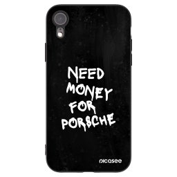 Fekete szilikon tok az alábbi mobiltelefonokra Apple iPhone XR - Black Dollar