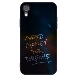 Fekete szilikon tok az alábbi mobiltelefonokra Apple iPhone XR - Neon Nights