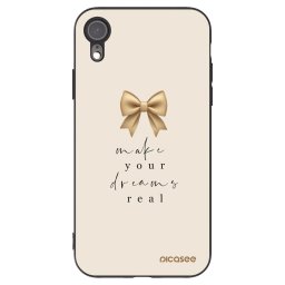 Fekete szilikon tok az alábbi mobiltelefonokra Apple iPhone XR - Golden Dream