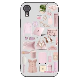 Fekete szilikon tok az alábbi mobiltelefonokra Apple iPhone XR - Glam Babe