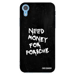 Átlátszó szilikon tok az alábbi mobiltelefonokra Apple iPhone XR - Black Dollar