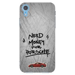 Átlátszó szilikon tok az alábbi mobiltelefonokra Apple iPhone XR - Grey Drift