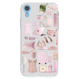 Átlátszó szilikon tok az alábbi mobiltelefonokra Apple iPhone XR - Glam Babe
