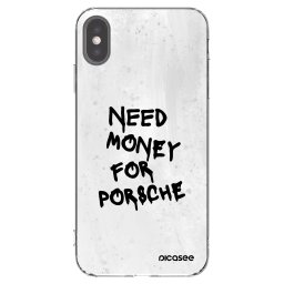 Átlátszó szilikon tok az alábbi mobiltelefonokra Apple iPhone XS Max - White Dollar