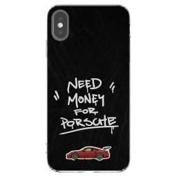 Átlátszó szilikon tok az alábbi mobiltelefonokra Apple iPhone XS Max - Dark Racer