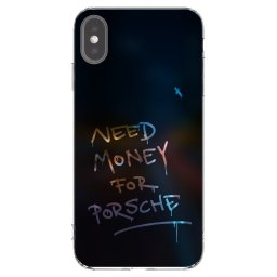 Átlátszó szilikon tok az alábbi mobiltelefonokra Apple iPhone XS Max - Neon Nights