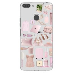 Átlátszó szilikon tok az alábbi mobiltelefonokra Huawei P Smart - Glam Babe