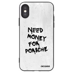 Fekete szilikon tok az alábbi mobiltelefonokra Apple iPhone X/XS - White Dollar