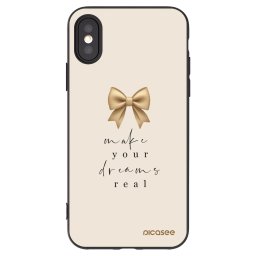 Fekete szilikon tok az alábbi mobiltelefonokra Apple iPhone X/XS - Golden Dream