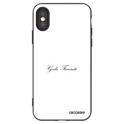 Fekete szilikon tok az alábbi mobiltelefonokra Apple iPhone X/XS - Gods Favorite