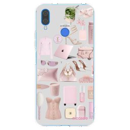 Átlátszó szilikon tok az alábbi mobiltelefonokra Huawei Nova 3 - Glam Babe