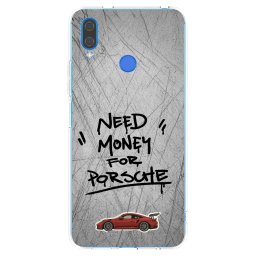 Átlátszó szilikon tok az alábbi mobiltelefonokra Huawei Nova 3i - Grey Drift