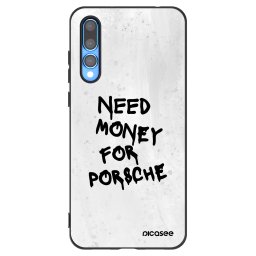 Fekete szilikon tok az alábbi mobiltelefonokra Huawei P20 Pro - White Dollar