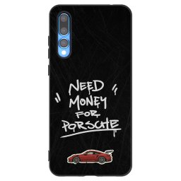 Fekete szilikon tok az alábbi mobiltelefonokra Huawei P20 Pro - Dark Racer