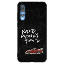 Fekete szilikon tok az alábbi mobiltelefonokra Huawei P20 Pro - Track Mode