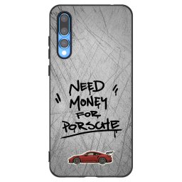 Fekete szilikon tok az alábbi mobiltelefonokra Huawei P20 Pro - Grey Drift