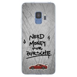 Átlátszó szilikon tok az alábbi mobiltelefonokra Samsung Galaxy S9 G960F - Grey Drift