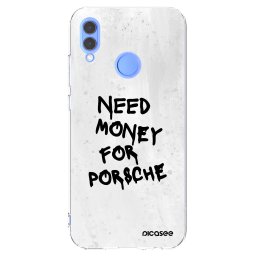 Átlátszó szilikon tok az alábbi mobiltelefonokra Huawei P Smart 2019 - White Dollar