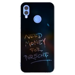 Átlátszó szilikon tok az alábbi mobiltelefonokra Huawei P Smart 2019 - Neon Nights
