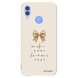 Átlátszó szilikon tok az alábbi mobiltelefonokra Huawei P Smart 2019 - Golden Dream
