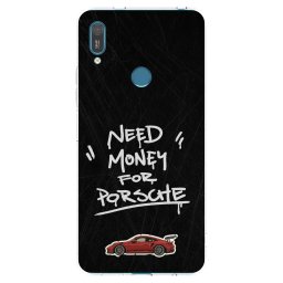 Átlátszó szilikon tok az alábbi mobiltelefonokra Huawei Y7 2019 - Dark Racer