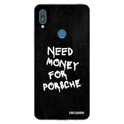 Átlátszó szilikon tok az alábbi mobiltelefonokra Huawei Y7 2019 - Black Dollar