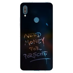 Átlátszó szilikon tok az alábbi mobiltelefonokra Huawei Y7 2019 - Neon Nights