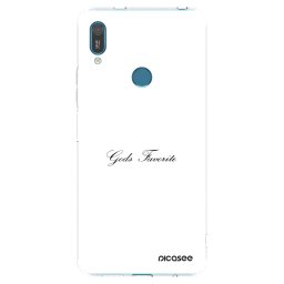 Átlátszó szilikon tok az alábbi mobiltelefonokra Huawei Y7 2019 - Gods Favorite