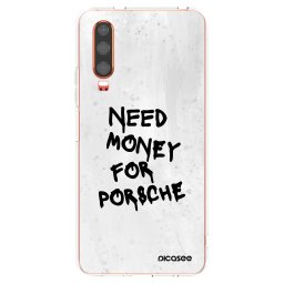 Átlátszó szilikon tok az alábbi mobiltelefonokra Huawei P30 - White Dollar