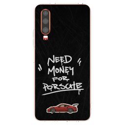 Átlátszó szilikon tok az alábbi mobiltelefonokra Huawei P30 - Dark Racer