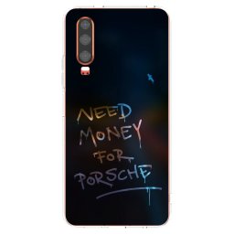 Átlátszó szilikon tok az alábbi mobiltelefonokra Huawei P30 - Neon Nights
