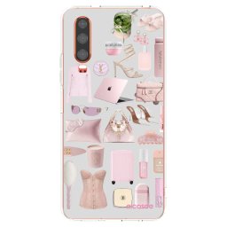 Átlátszó szilikon tok az alábbi mobiltelefonokra Huawei P30 - Glam Babe