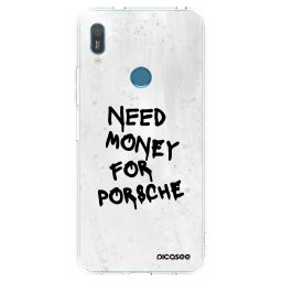 Átlátszó szilikon tok az alábbi mobiltelefonokra Huawei Y6 2019 - White Dollar
