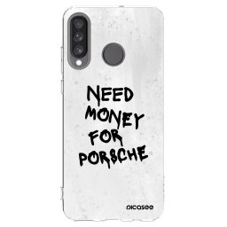 Átlátszó szilikon tok az alábbi mobiltelefonokra Huawei P30 Lite - White Dollar