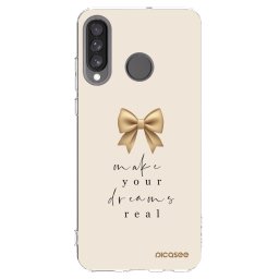 Átlátszó szilikon tok az alábbi mobiltelefonokra Huawei P30 Lite - Golden Dream