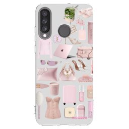 Átlátszó szilikon tok az alábbi mobiltelefonokra Huawei P30 Lite - Glam Babe