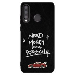 Fekete szilikon tok az alábbi mobiltelefonokra Huawei P30 Lite - Dark Racer