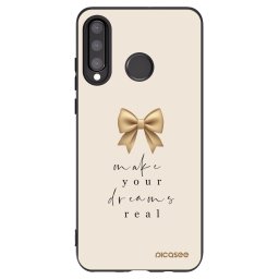 Fekete szilikon tok az alábbi mobiltelefonokra Huawei P30 Lite - Golden Dream