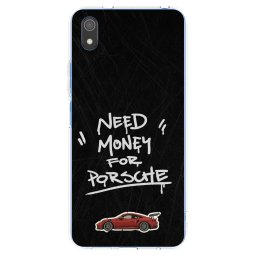 Átlátszó szilikon tok az alábbi mobiltelefonokra Xiaomi Redmi 7A - Dark Racer