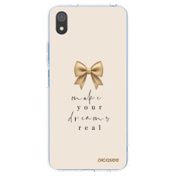 Átlátszó szilikon tok az alábbi mobiltelefonokra Xiaomi Redmi 7A - Golden Dream