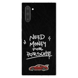 Átlátszó szilikon tok az alábbi mobiltelefonokra Samsung Galaxy Note 10 N970F - Dark Racer