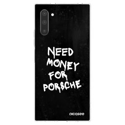 Átlátszó szilikon tok az alábbi mobiltelefonokra Samsung Galaxy Note 10 N970F - Black Dollar